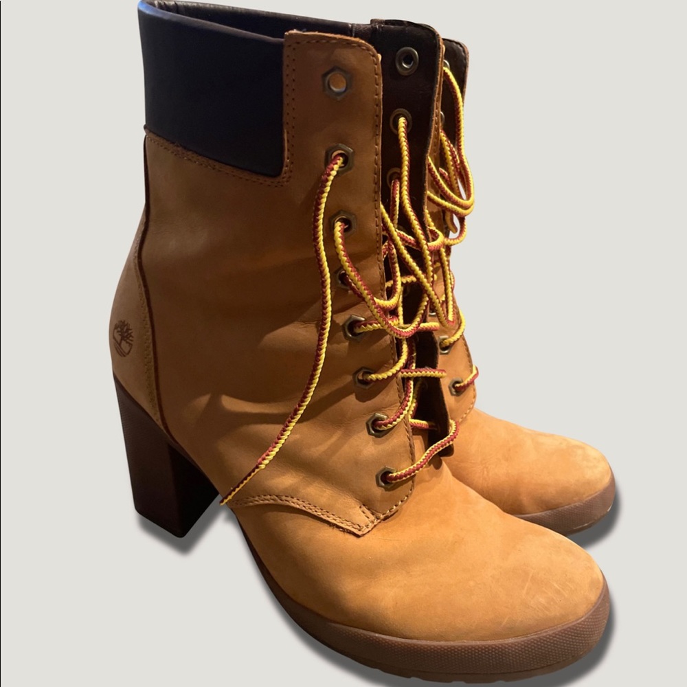 Brown Timberland High Heeled Boots